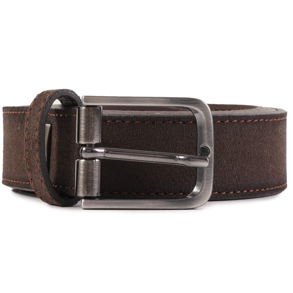 Suede Belt - Dark Brown