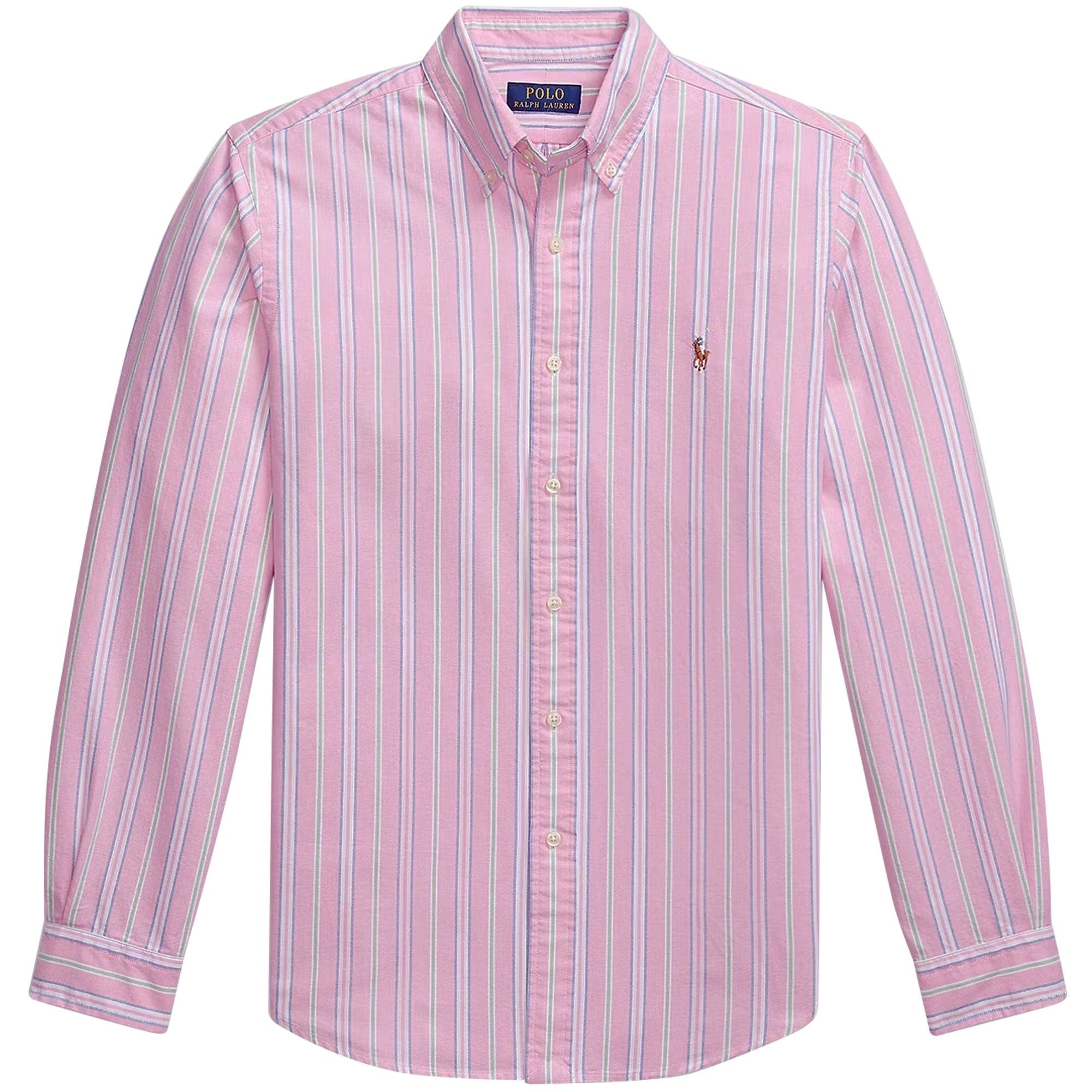 Ralph Lauren ネイビー ジップアップジャケットS 裏ピンクストライプ Polo Ralph Lauren Custom Fit Striped Oxford Shirt - Pink – Stuarts