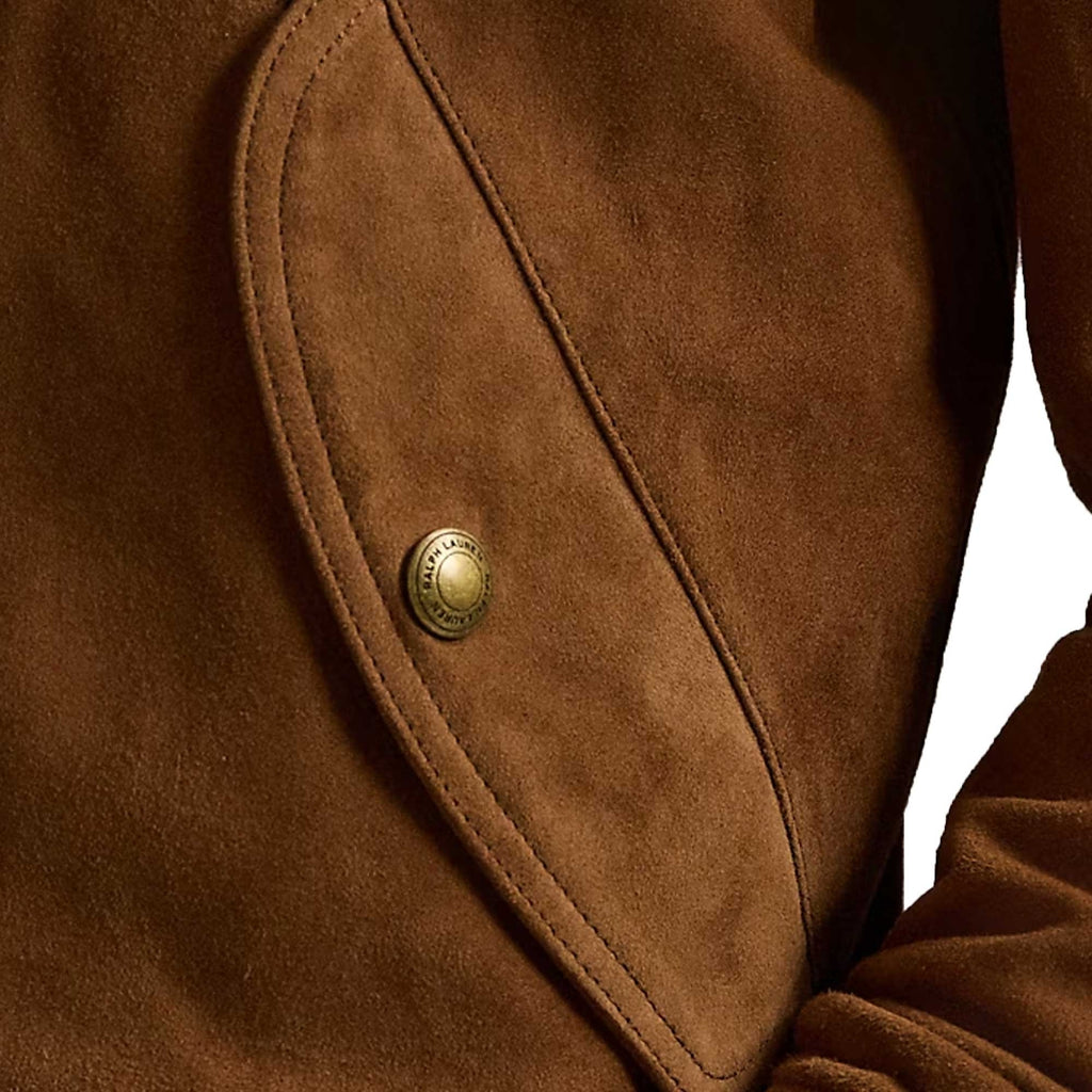 Polo Ralph Lauren Suede Bomber Jacket - Brown