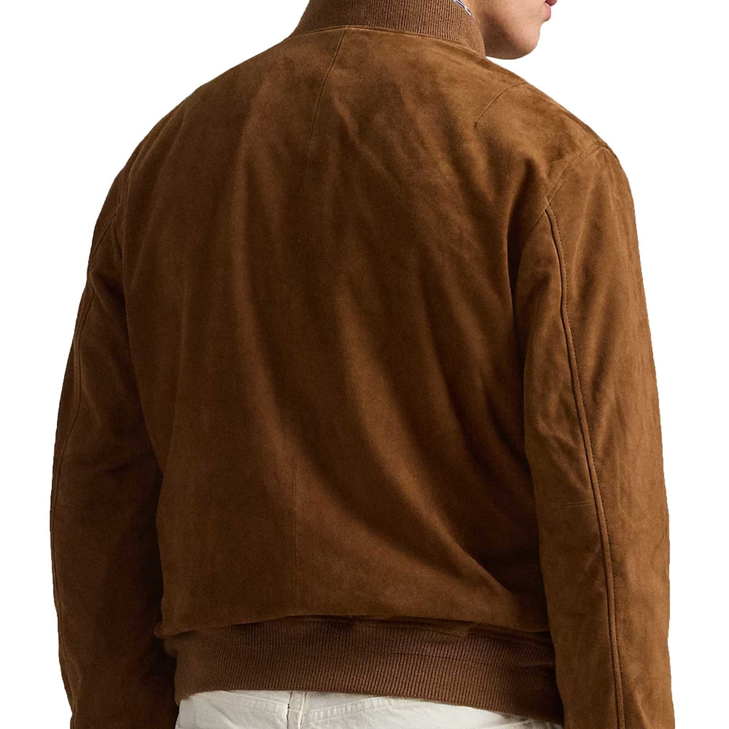 Polo Ralph Lauren Suede Bomber Jacket - Brown
