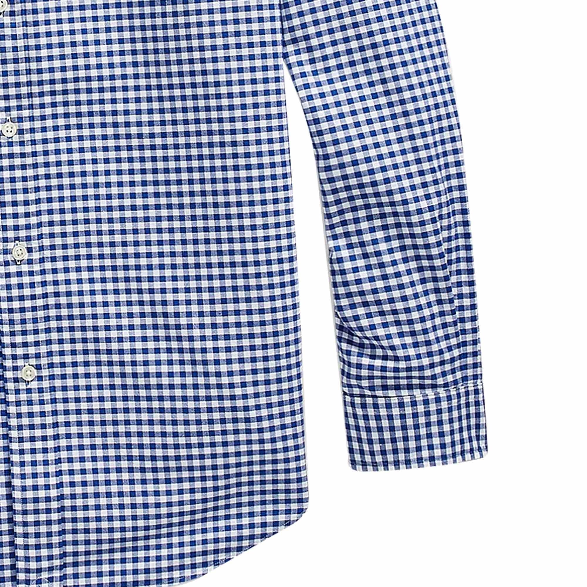 Custom Fit Oxford Shirt - Blue and White
