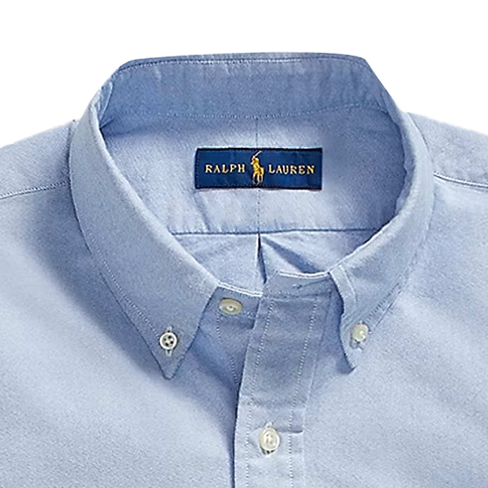 Polo Ralph Lauren Custom Fit Oxford Shirt - 710792-BLU Stuarts London Polo Ralph Lauren Custom Fit Oxford Shirt - 710792-BLU Stuarts London