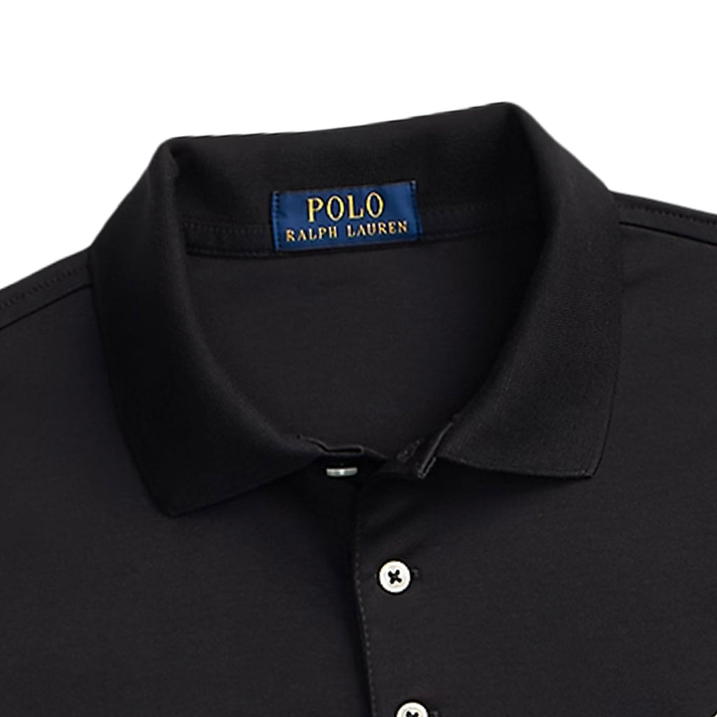 Custom Slim Fit Soft Cotton Polo Shirt - Black