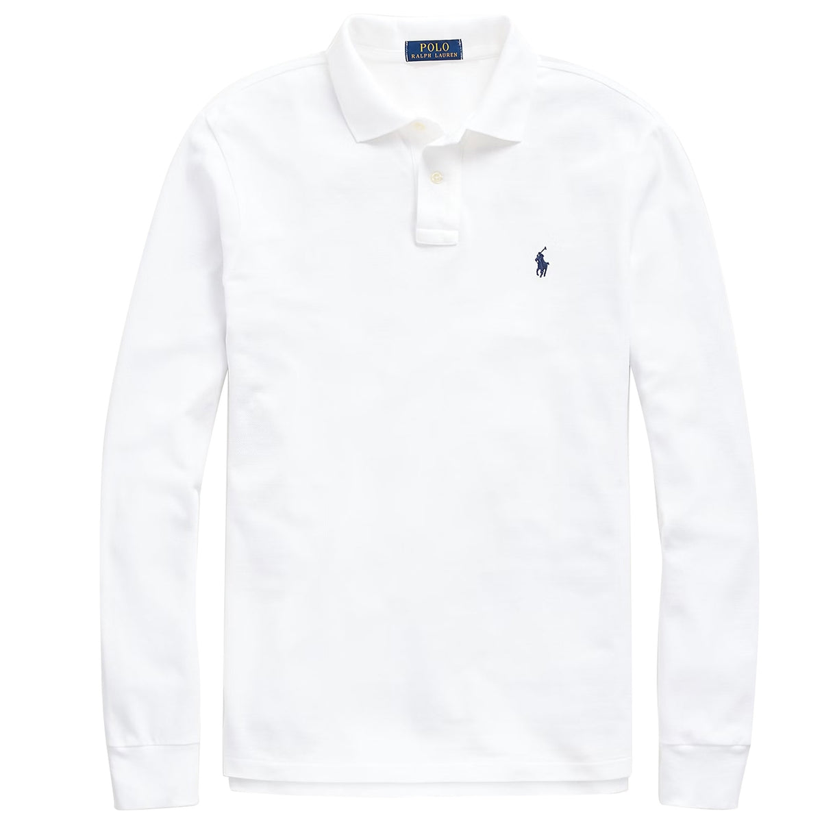 Polo Ralph Lauren Custom Slim Fit Mesh Polo Shirt - White 