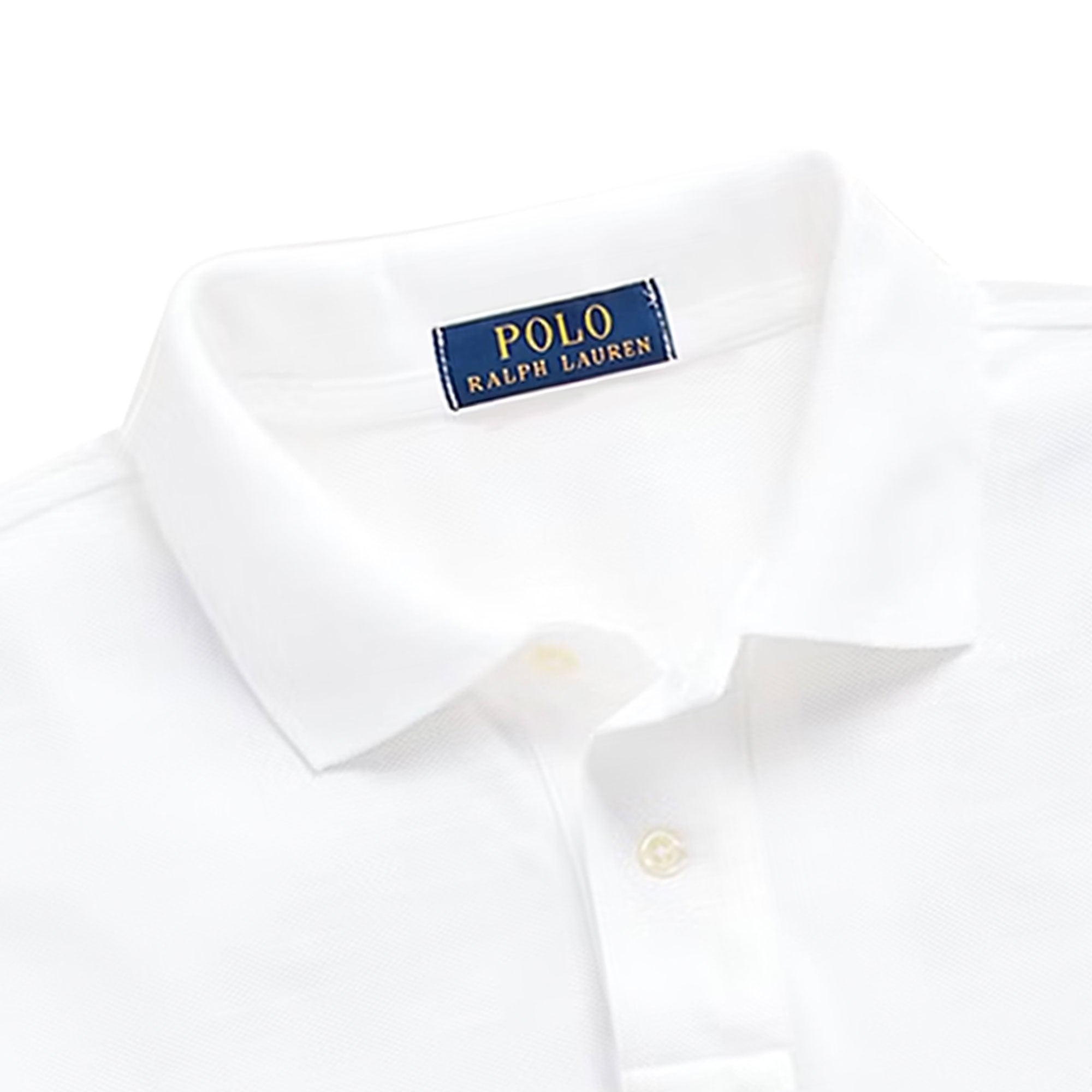 Polo Ralph Lauren Custom Slim Fit Mesh Polo Shirt - White