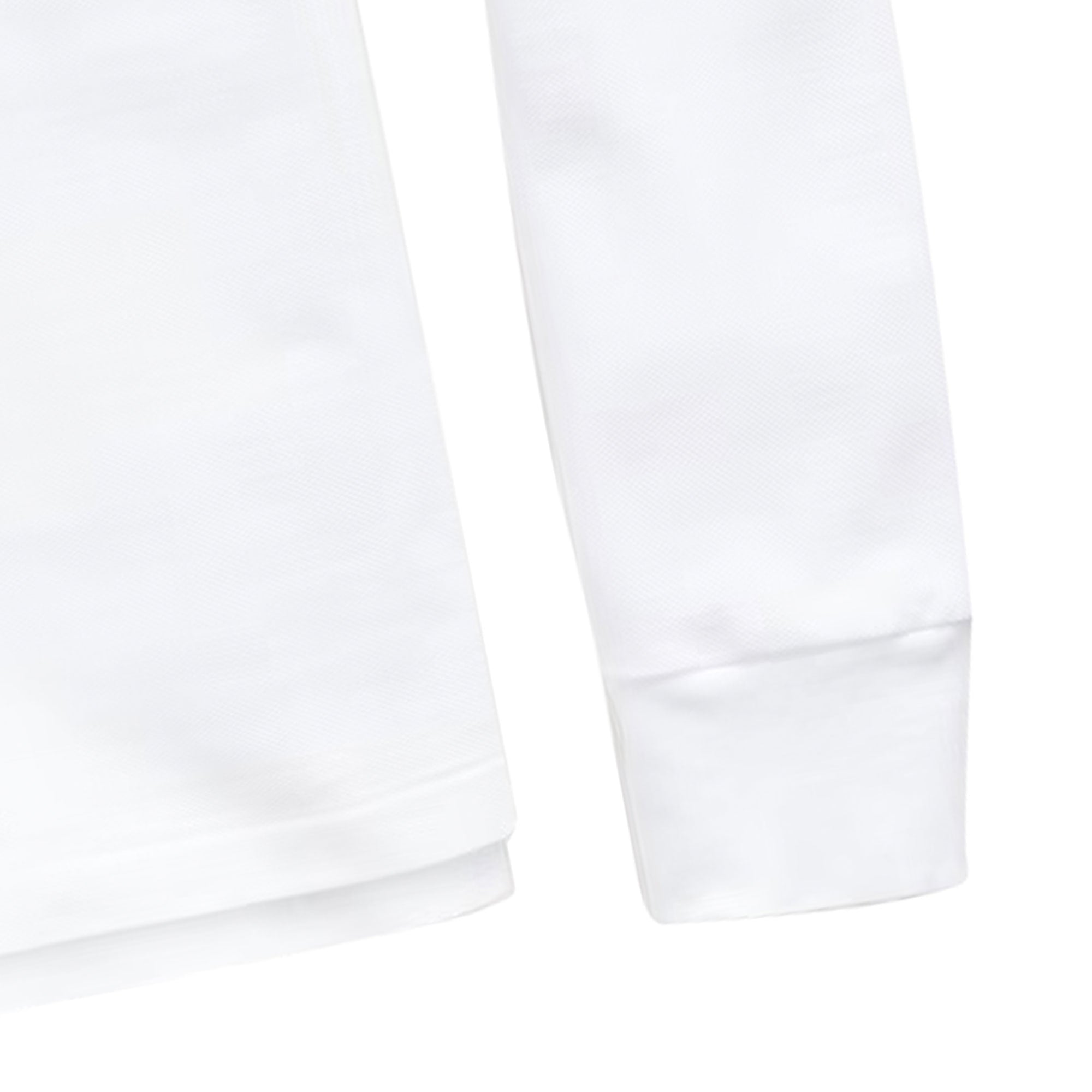 Custom Slim Fit Mesh Polo Shirt - White