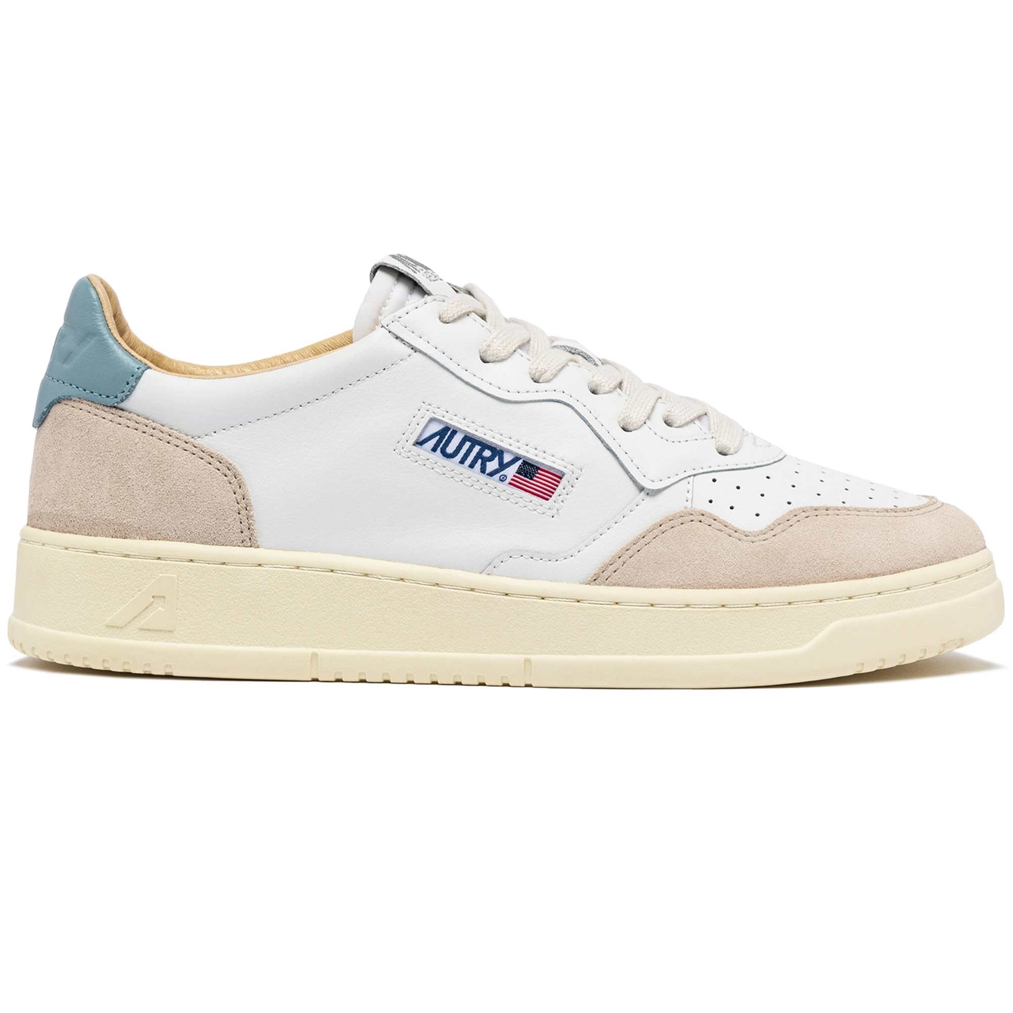Medalist Low Sneaker - White and Blue