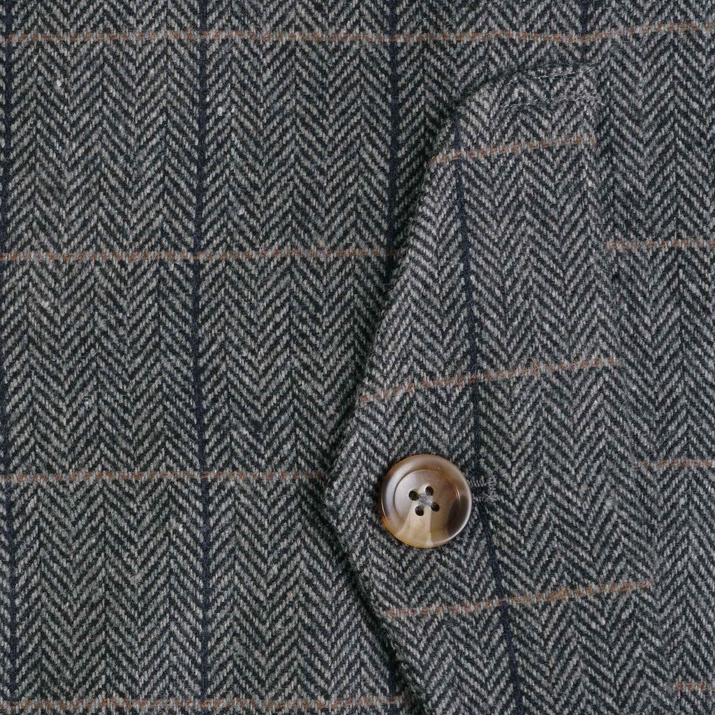 Real Hoxton Herringbone Mac - Grey