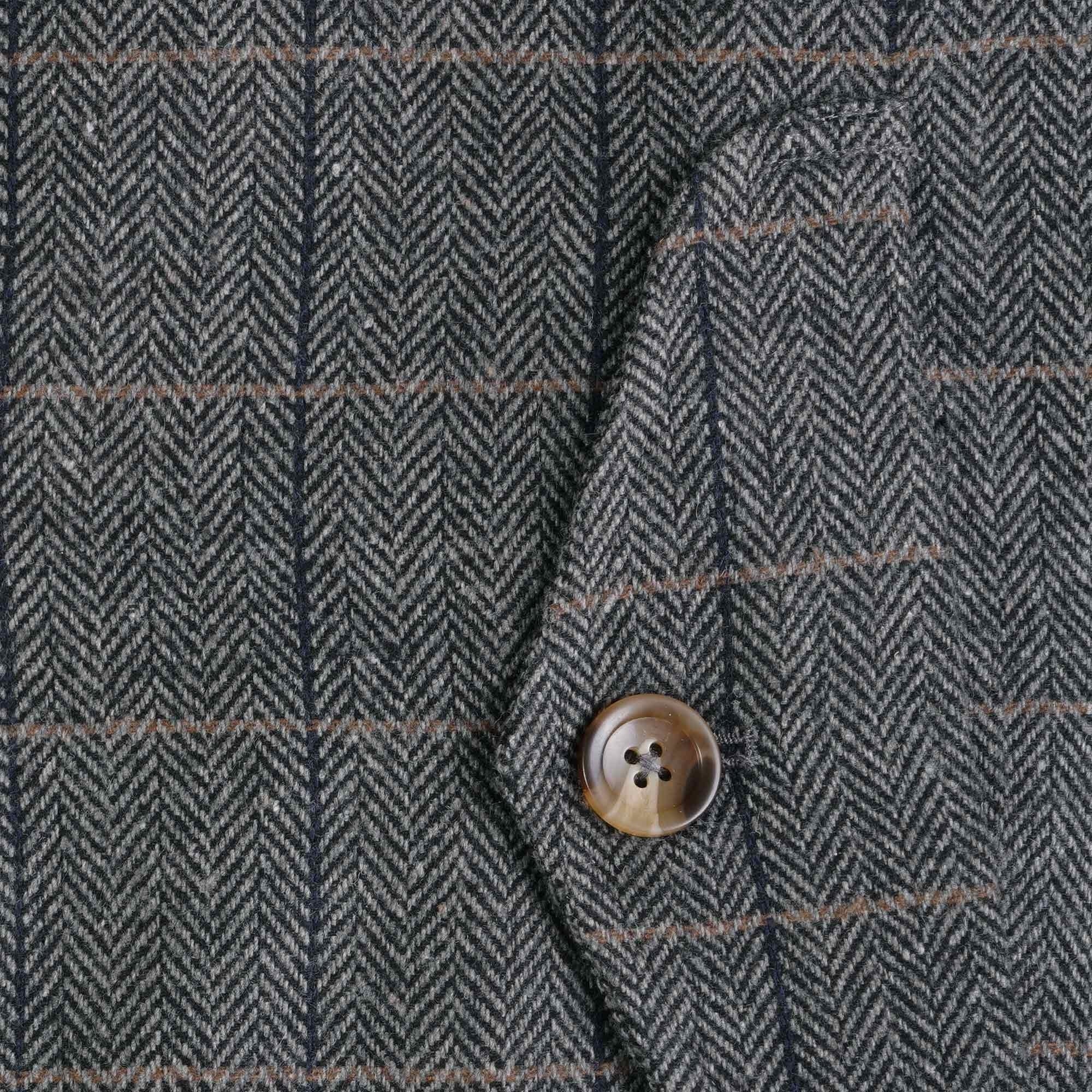 Real Hoxton Herringbone Mac - Grey