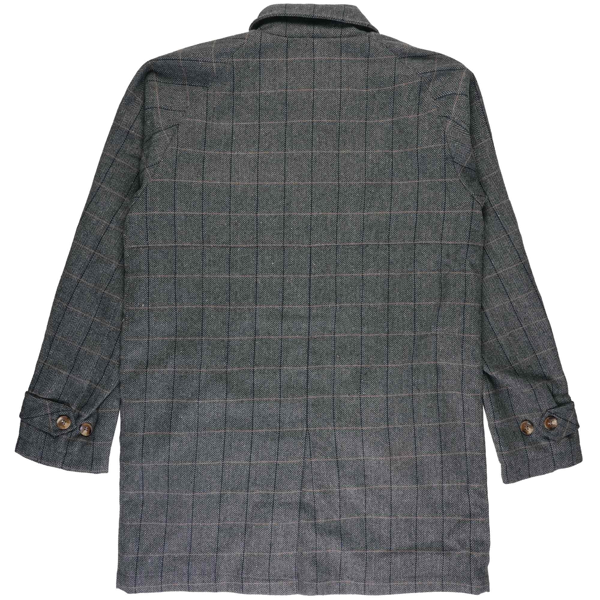 Real Hoxton Herringbone Mac - Grey