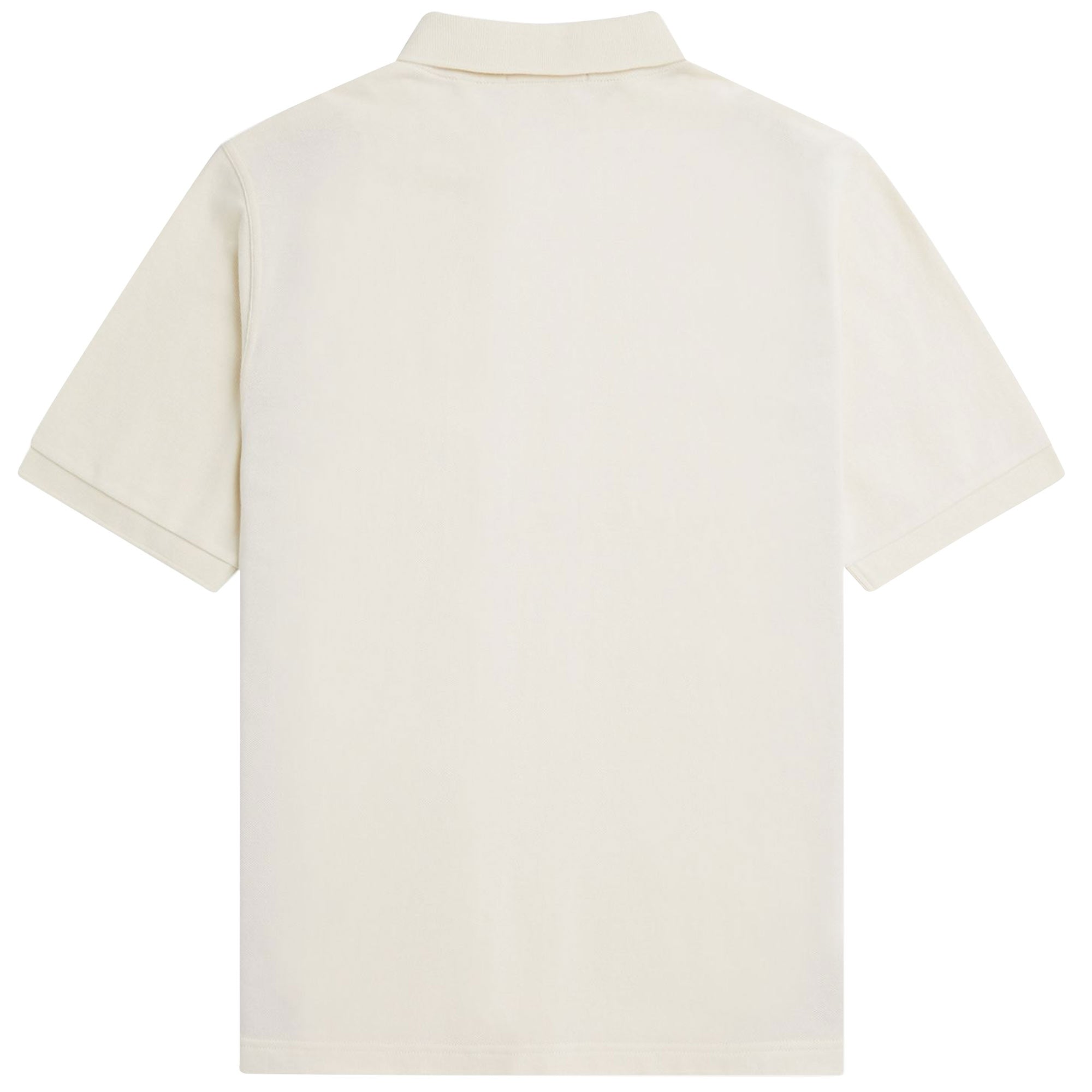 Fred Perry Towelling Panel Polo Shirt - Ecru