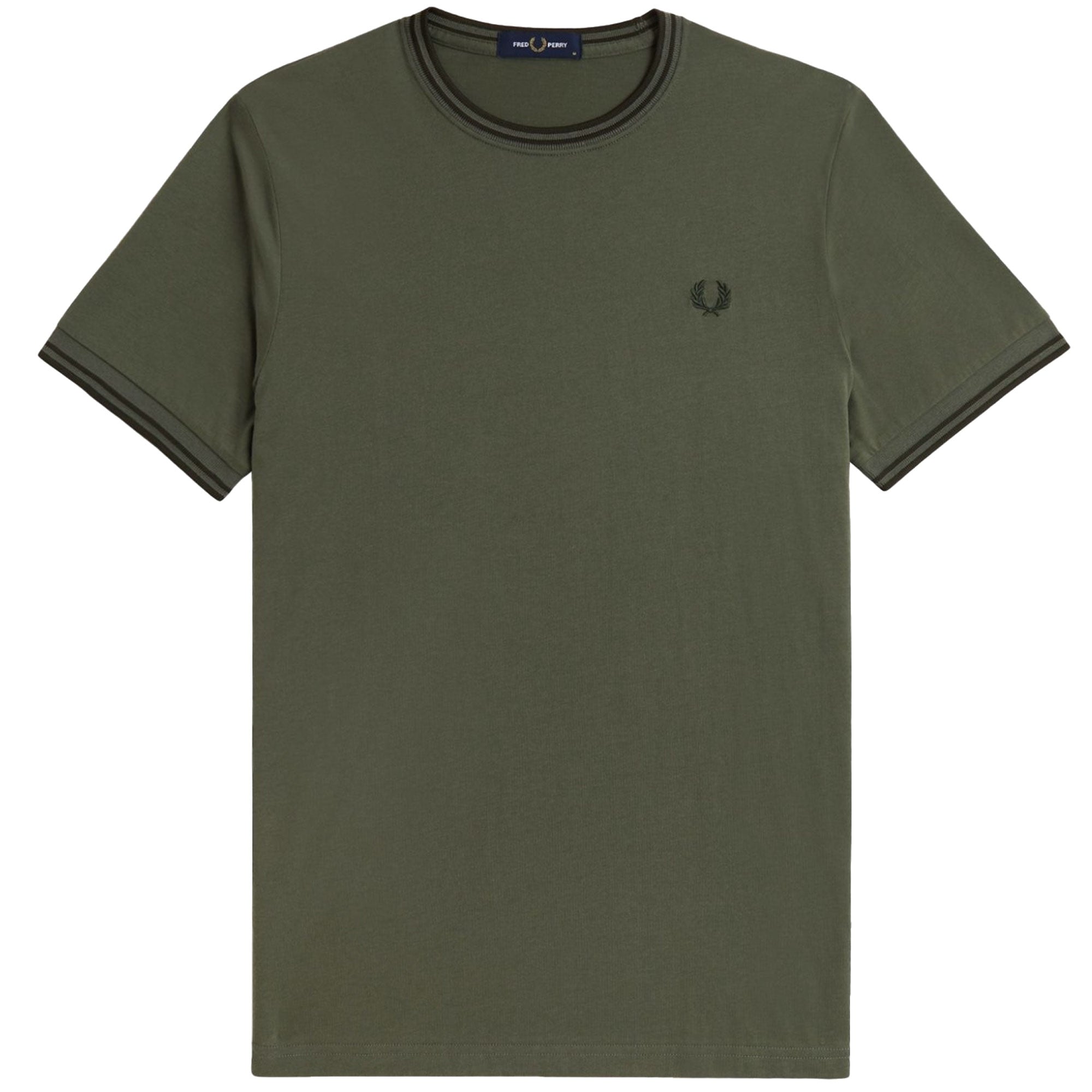 Fred Perry Twin Tipped T-Shirt - Field Green
