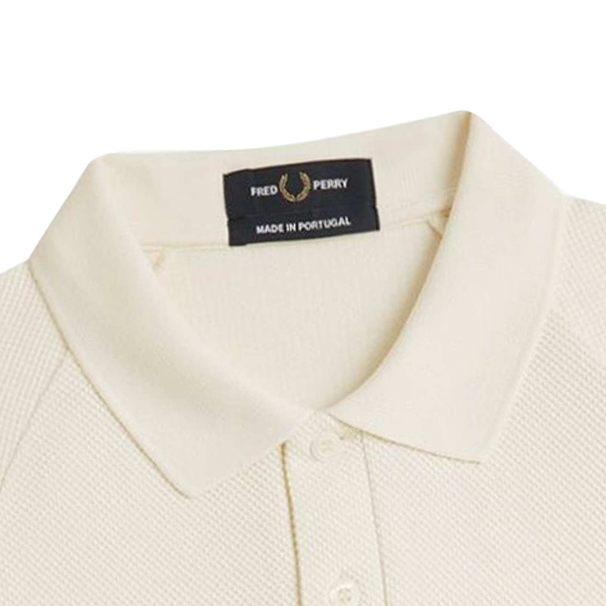 Fred Perry Textured Polo Shirt - Ecru