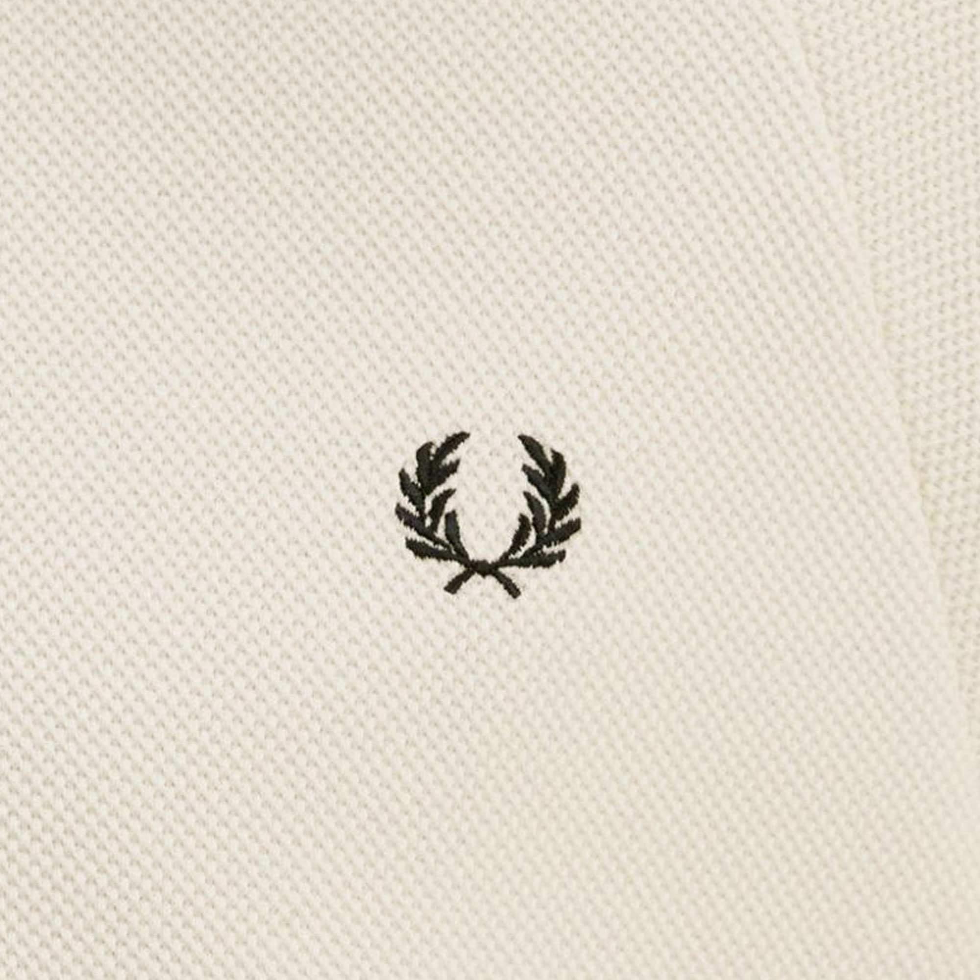 Fred Perry Textured Polo Shirt - Ecru