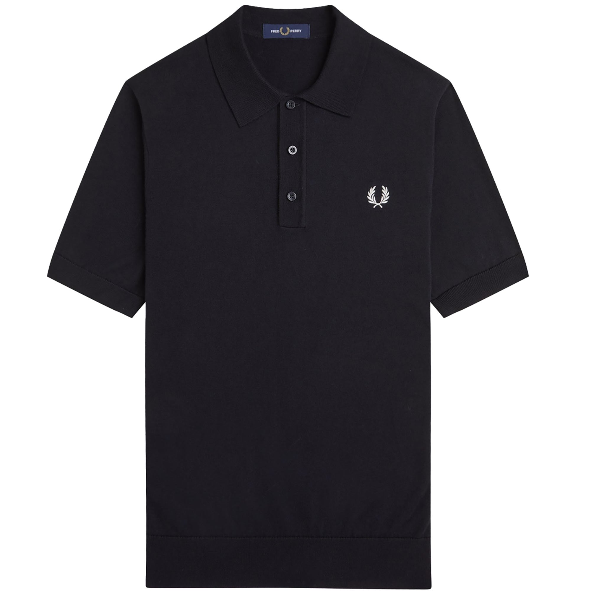 Fred Perry Knitted Shirt - Black