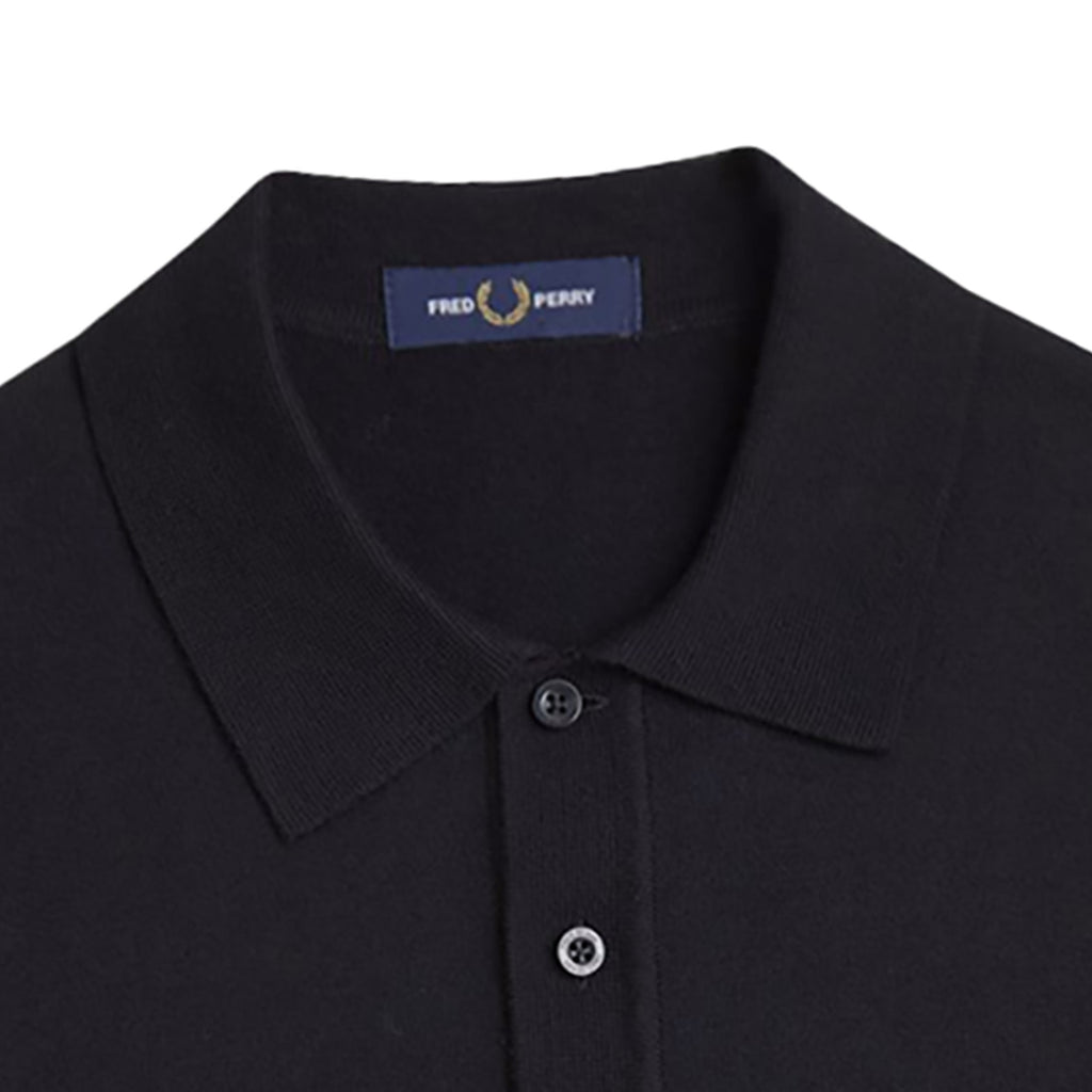 Fred Perry Knitted Shirt - Black
