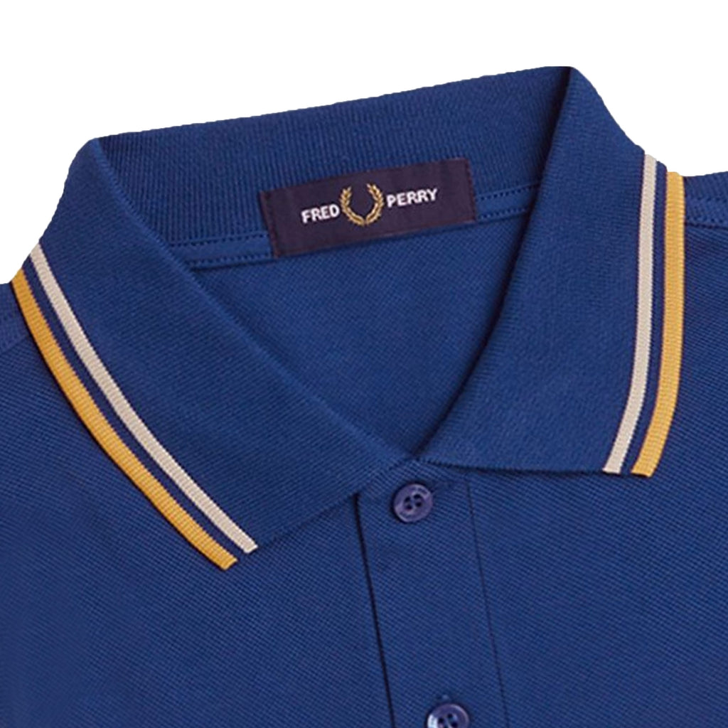 Fred Perry M3600 Twin Tipped Polo Shirt - Shaded Cobalt
