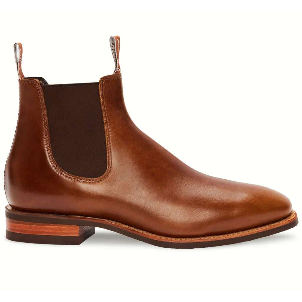 Comfort Craftsman Pull Up Leather Boot - Caramel