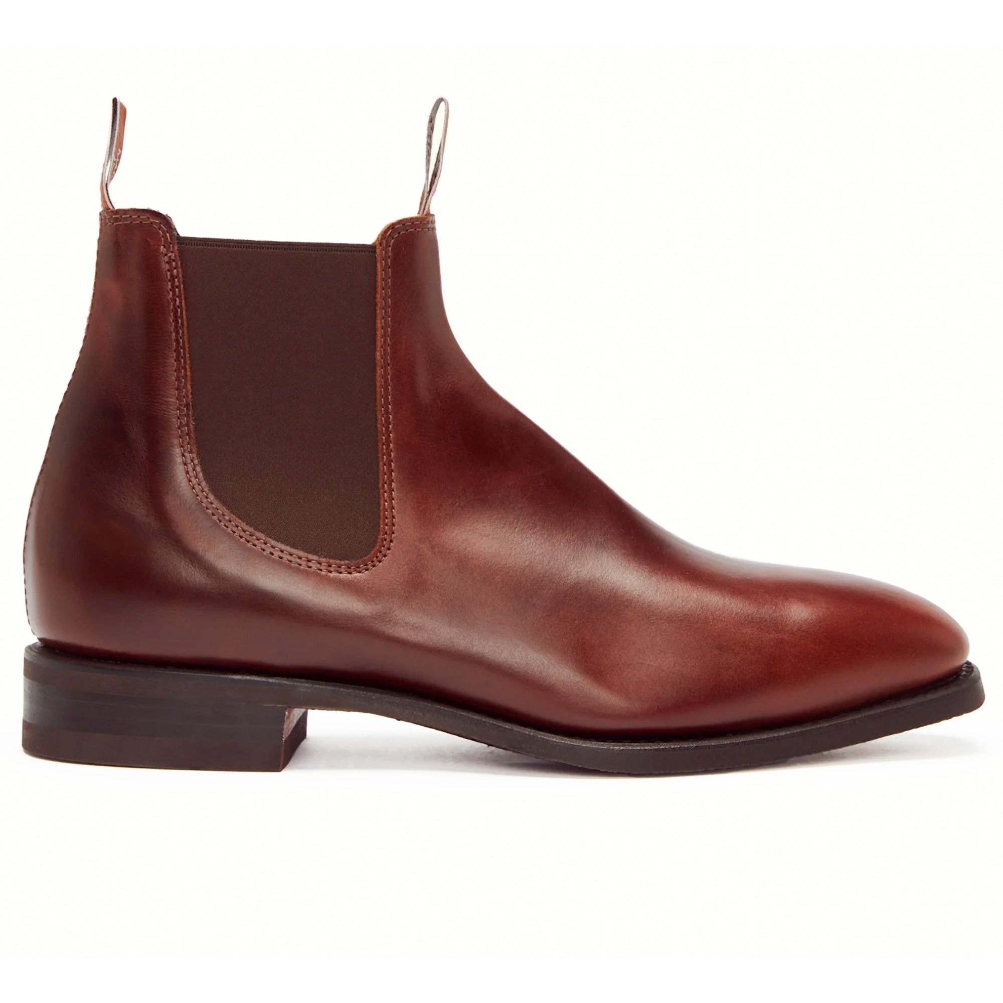 Comfort Craftsman Pull Up Leather Boot - Mid Brown