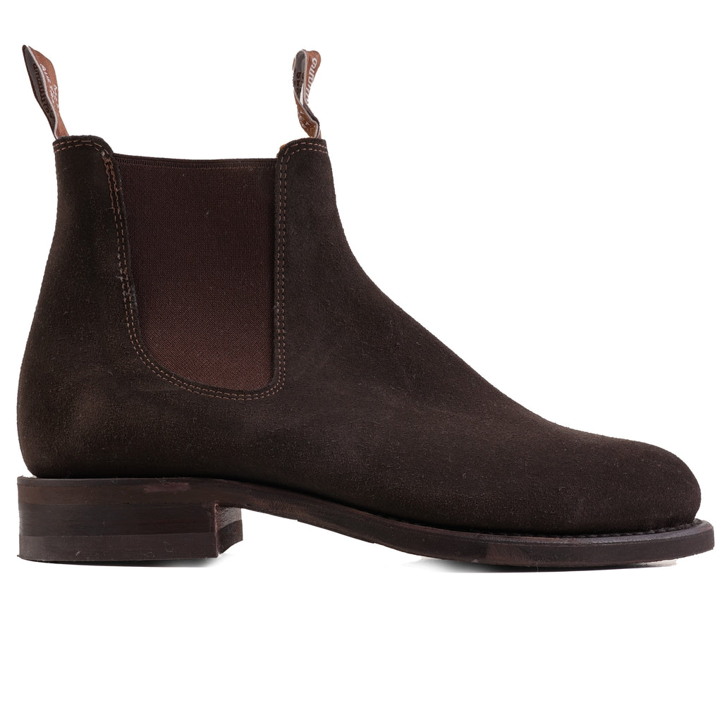 Comfort Turnout  Suede Chelsea Boots - Brown