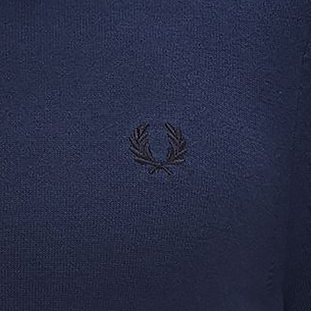 Fred Perry Knitted Cotton Shirt - Tennis Blue