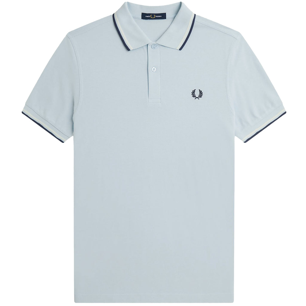 Fred Perry M3600 Twin Tipped Polo Shirt - Blue