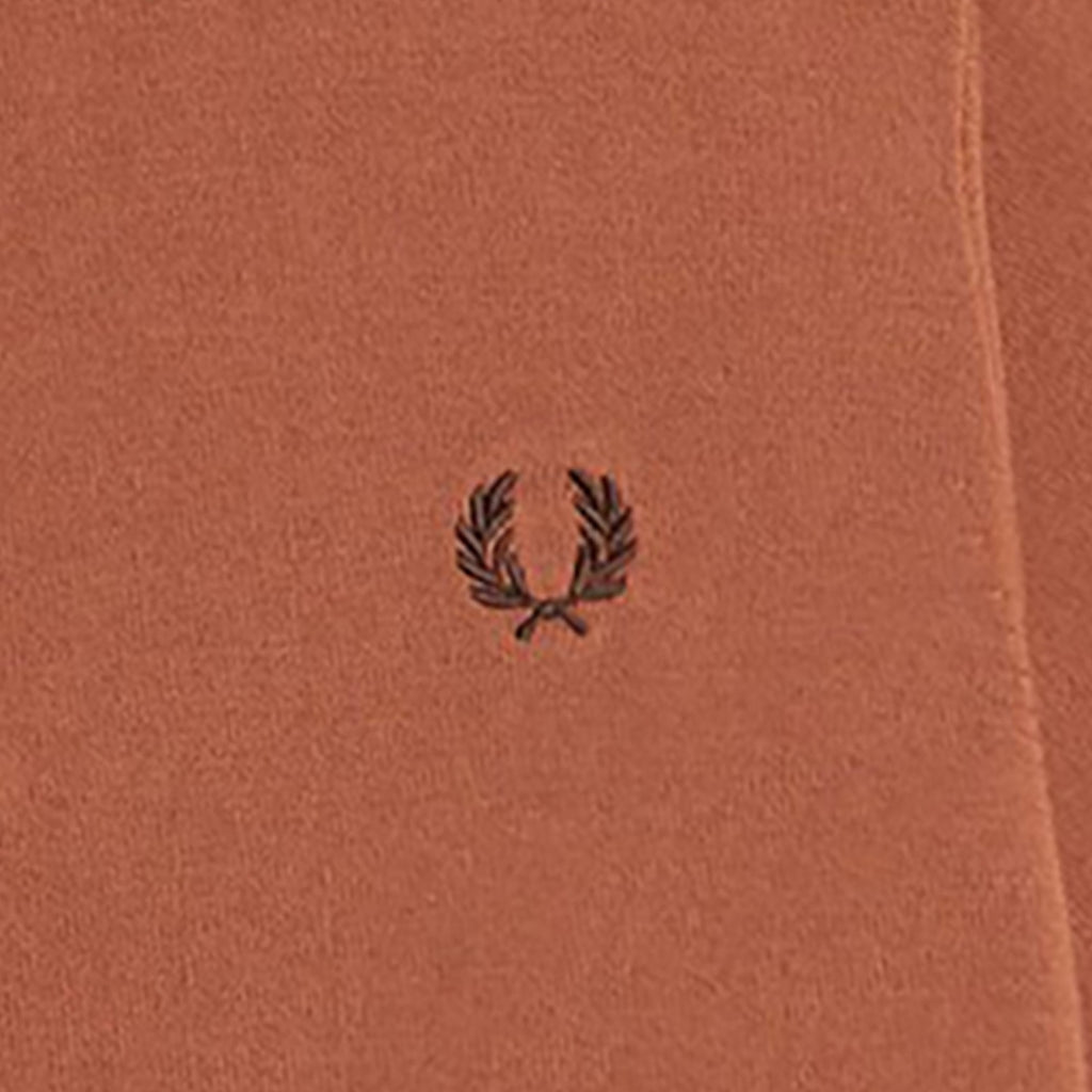 Fred Perry Knitted Cotton Shirt - Cinnamon