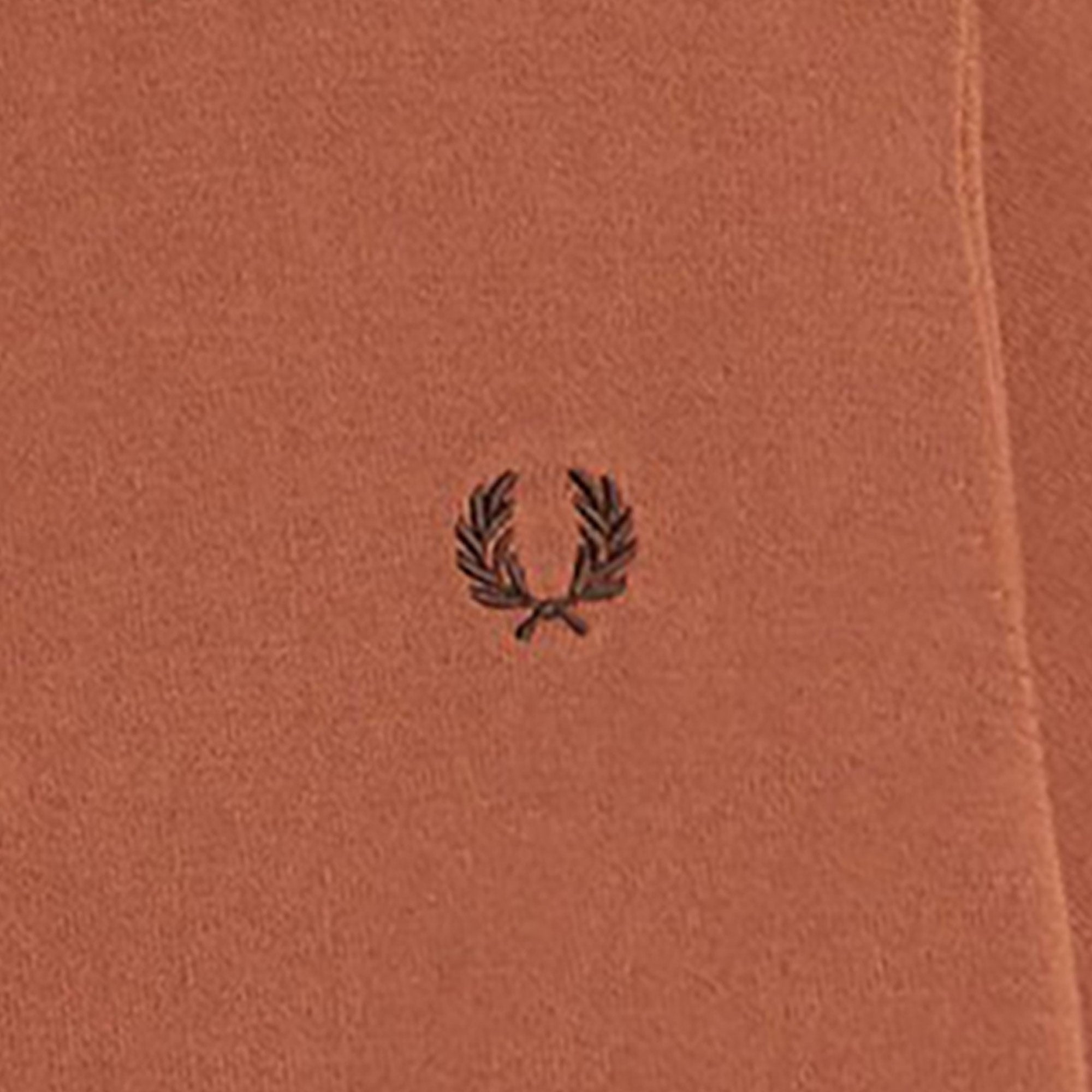 Fred Perry Knitted Cotton Shirt - Cinnamon