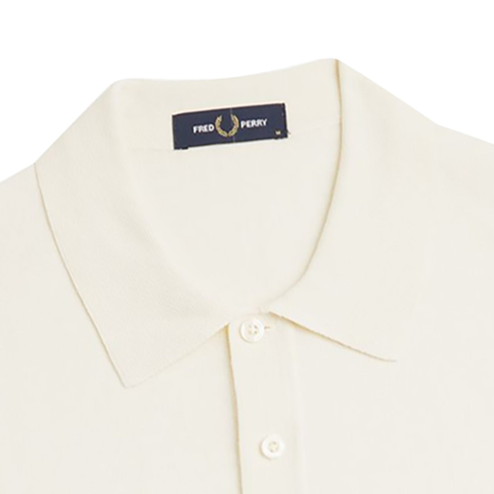 Fred Perry Knitted Cotton Shirt - Ecru K9725-560 – Stuarts London