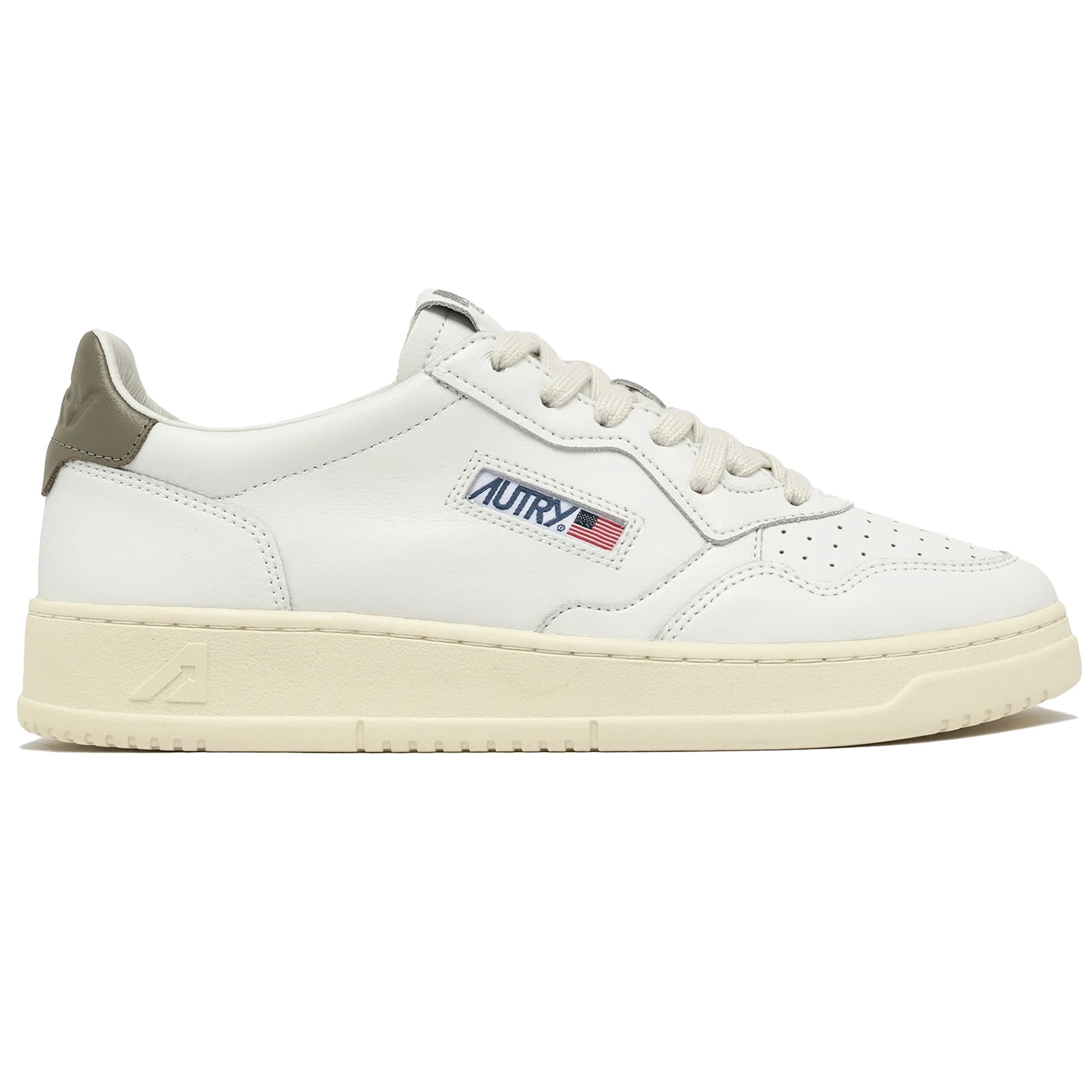 Medalist Low Sneakers Leather - White and Covert