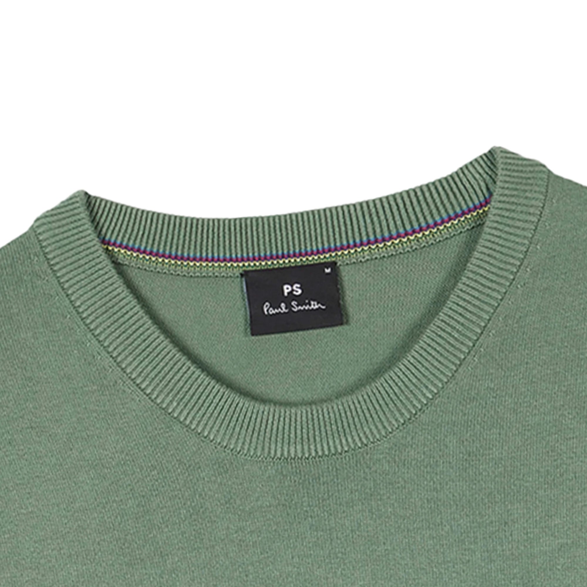 Paul Smith Organic Cotton Zebra Logo Sweater - Sage