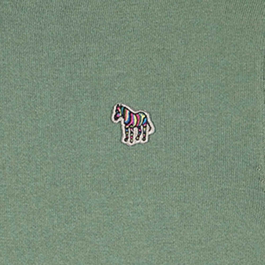 Paul Smith Organic Cotton Zebra Logo Sweater - Sage