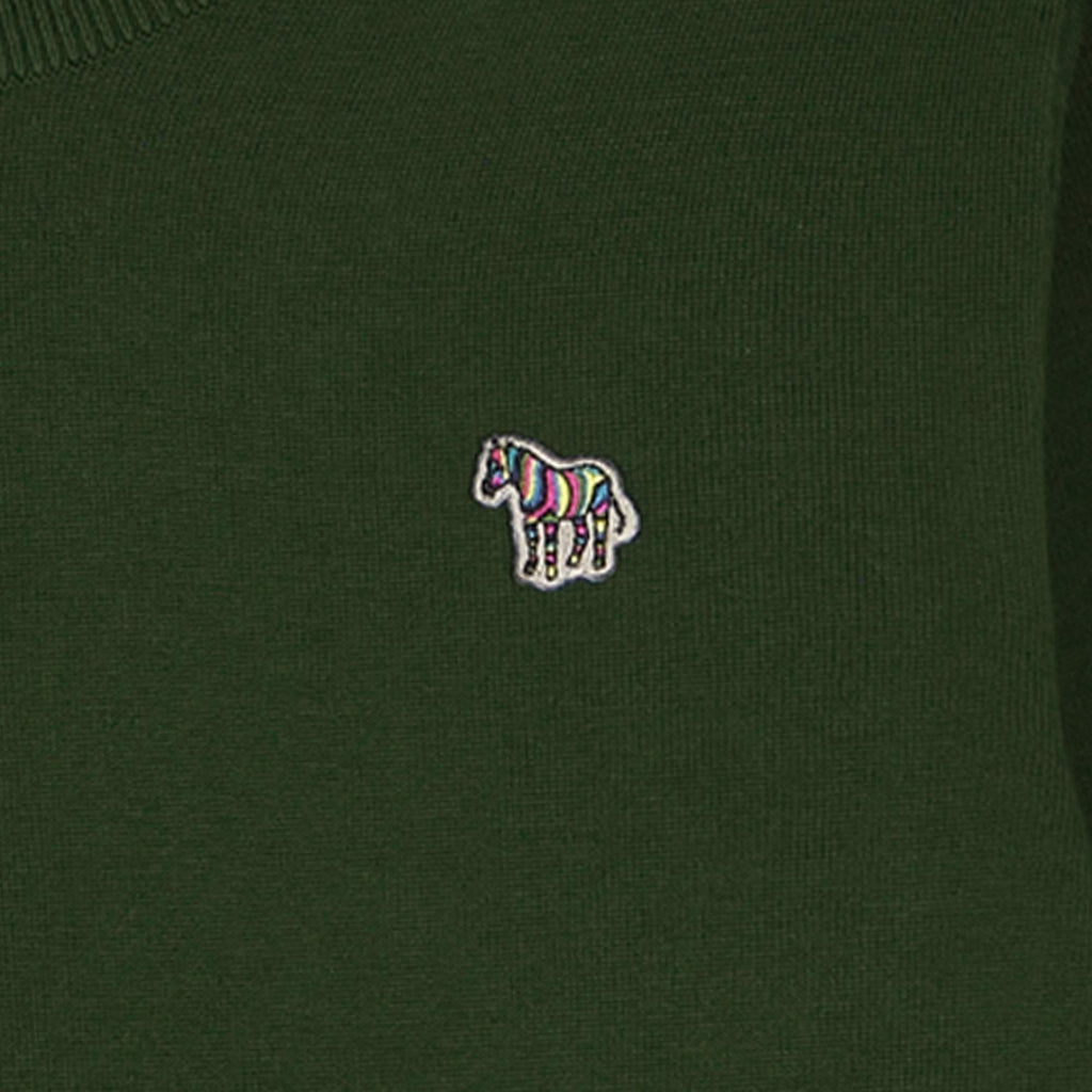 Paul Smith Organic Cotton Zebra Logo Sweater - Green