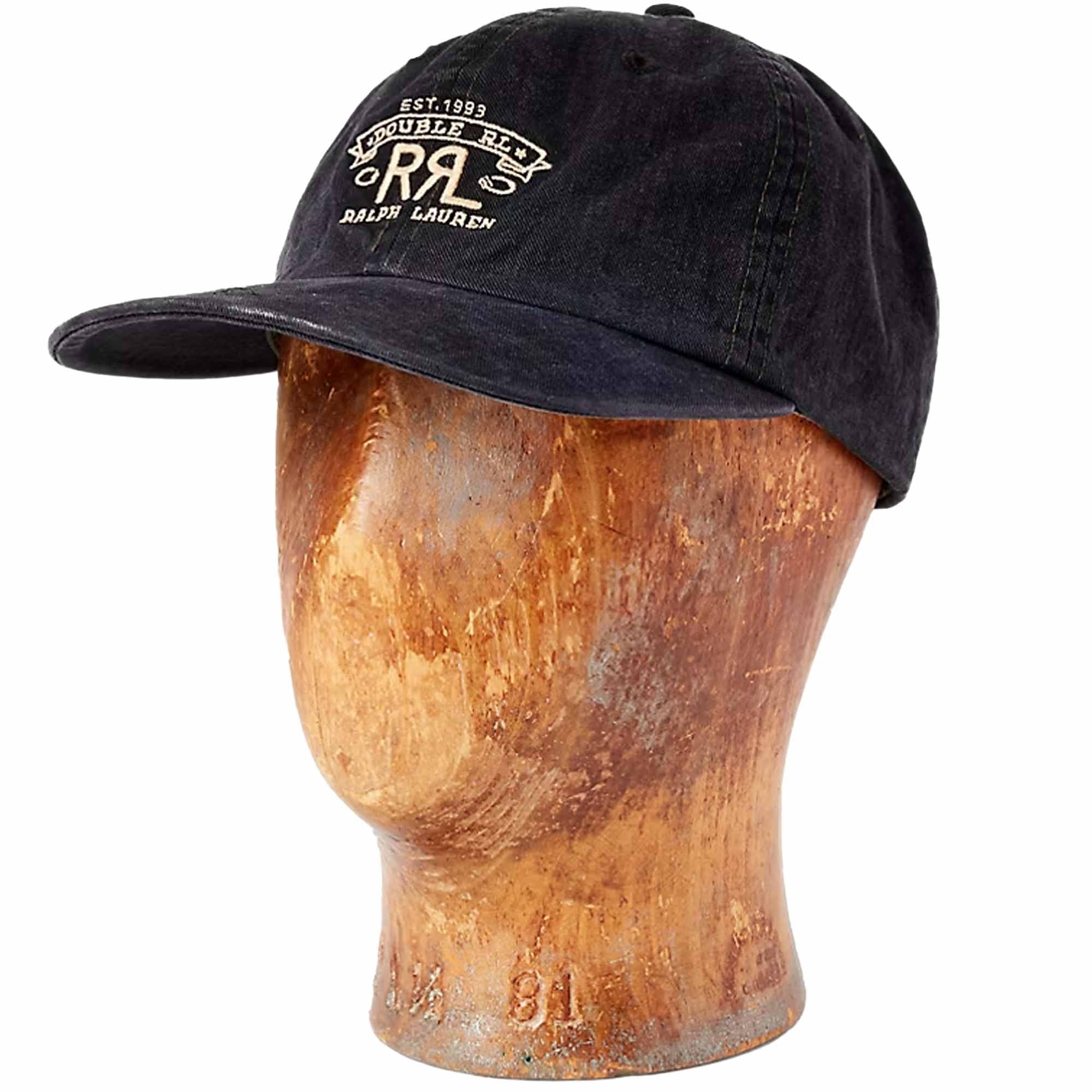 RRL by Ralph Lauren RRL Ranch Logo Twill Ball Cap - Black