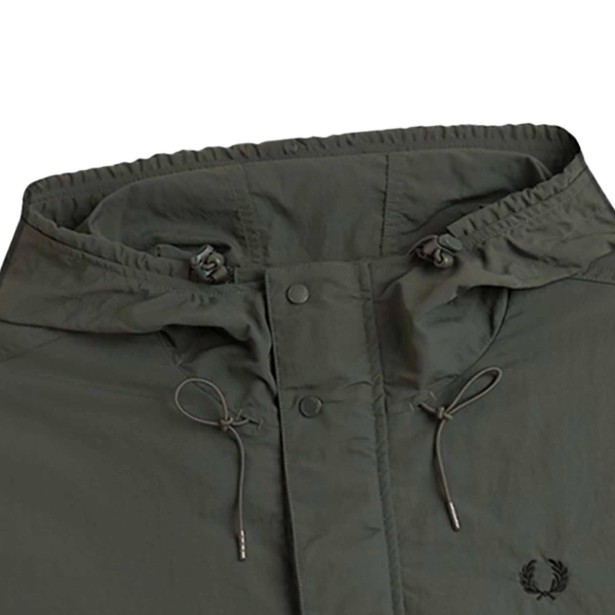 Fred Perry Cropped Fishing Parka - Field Green