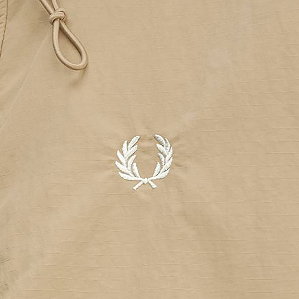 Fred Perry Cropped Fishing Parka - Warm Stone