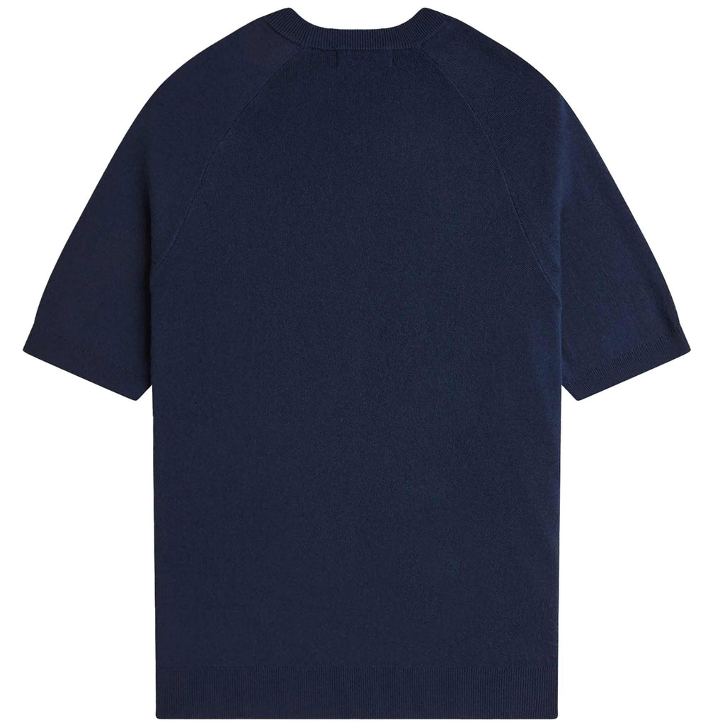 Fred Perry Striped Knitted T-Shirt - Tennis Blue