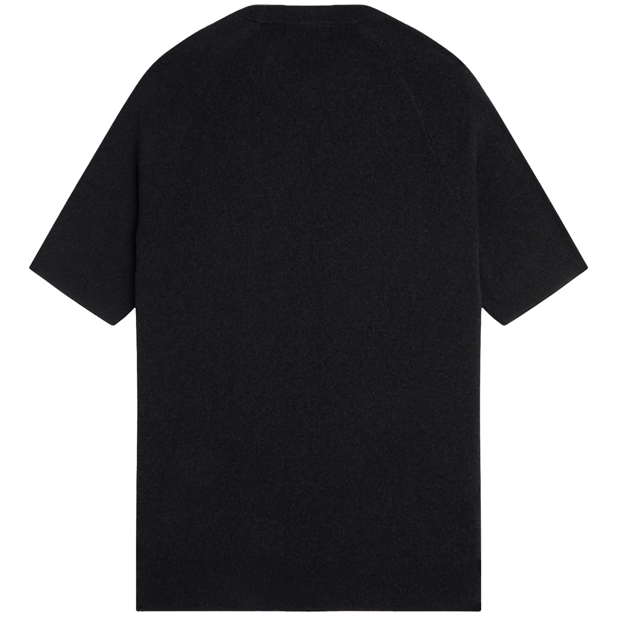 Fred Perry Striped Knitted T-Shirt - Black