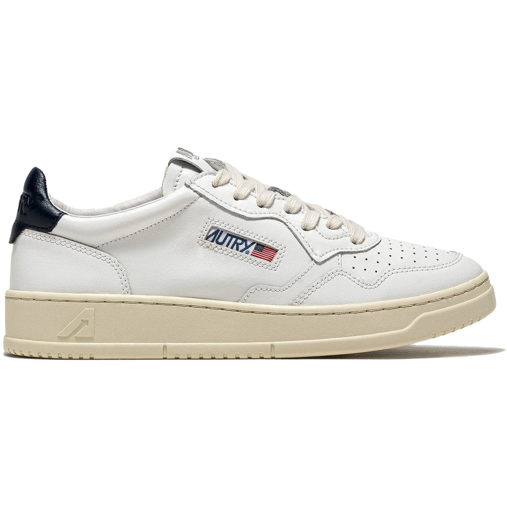 Action Low Leather - White/Blue