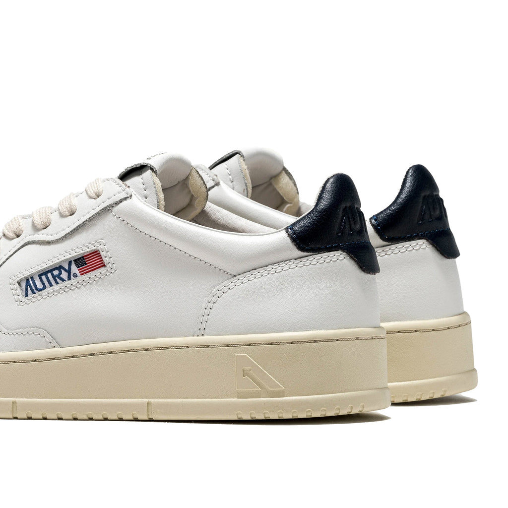 Action Low Leather - White/Blue