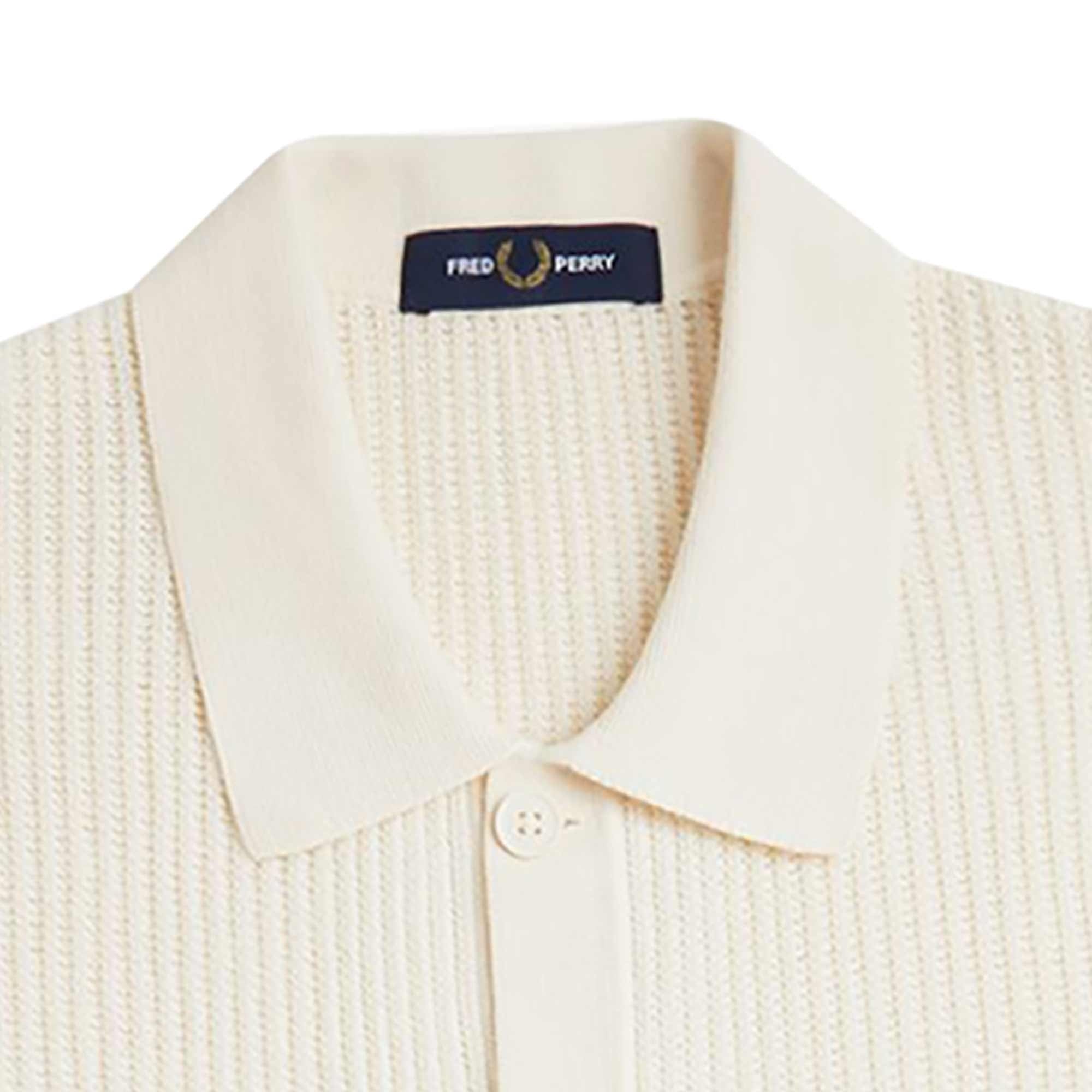 【FRED PERRY】Textured Front Knitted Shirt Fred Perry Textured Front Knitted T-Shirt – Posers Hollywood