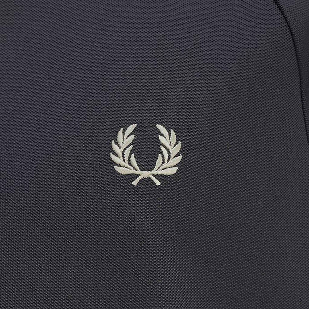 Fred Perry Zip Neck Polo Shirt - Anchor Grey