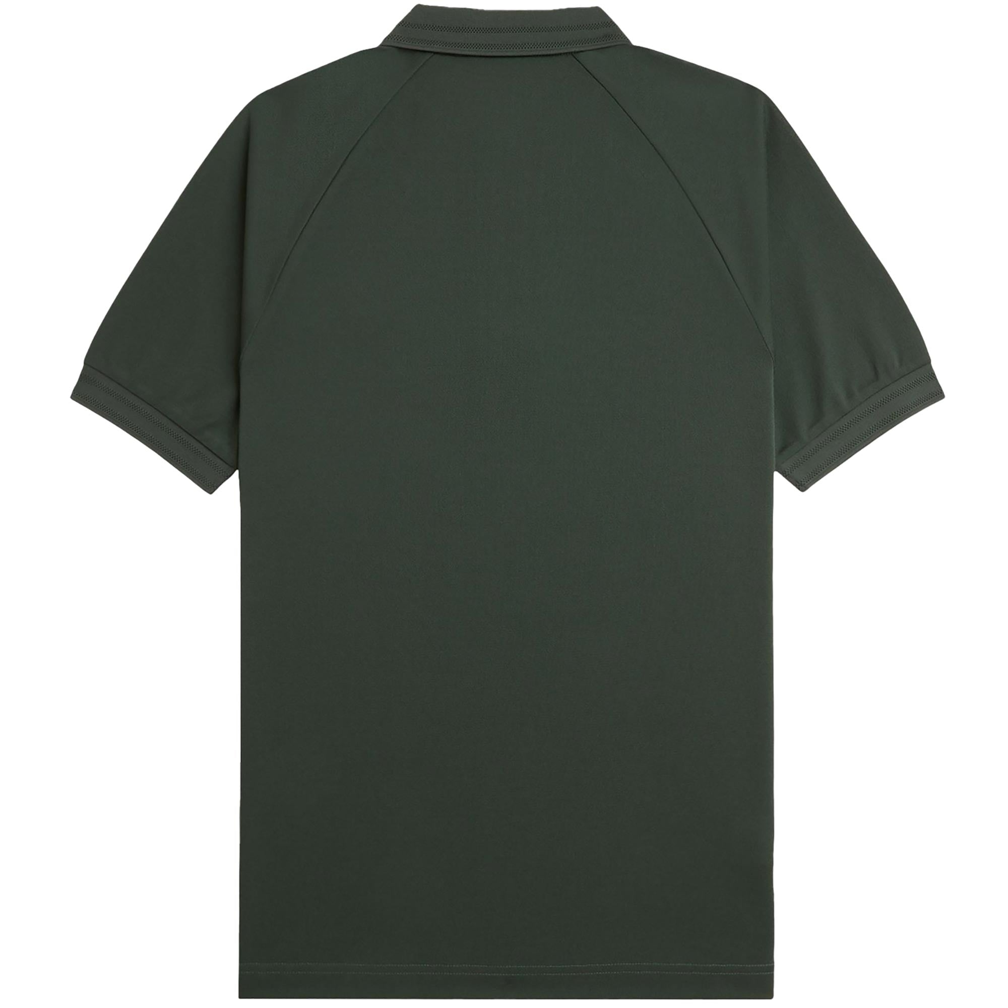 Fred Perry Zip Neck Polo Shirt - Court Green