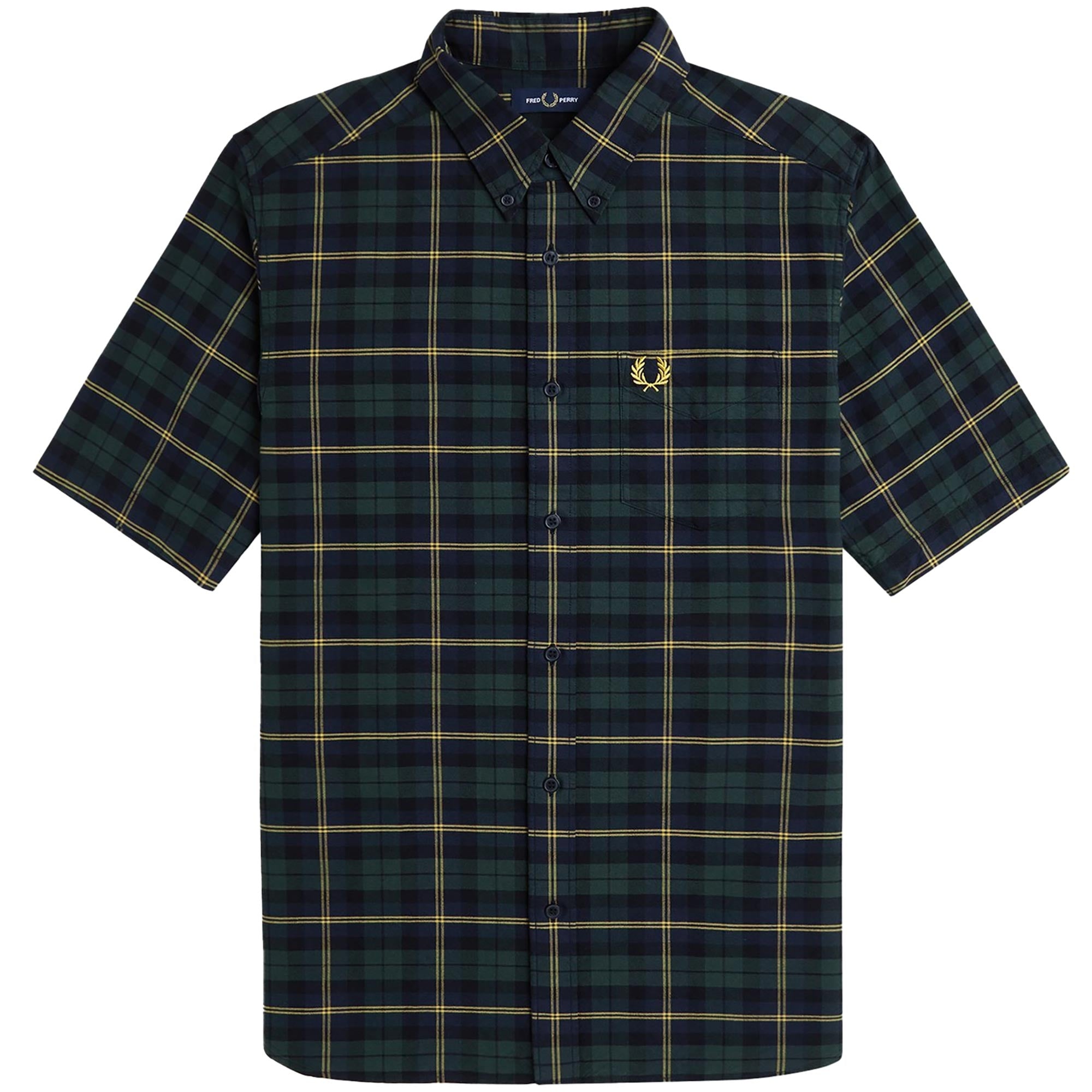 Fred Perry Oxford Tartan Shirt - Navy – Stuarts London