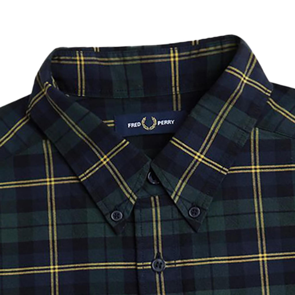 Fred Perry Oxford Tartan Shirt - Navy