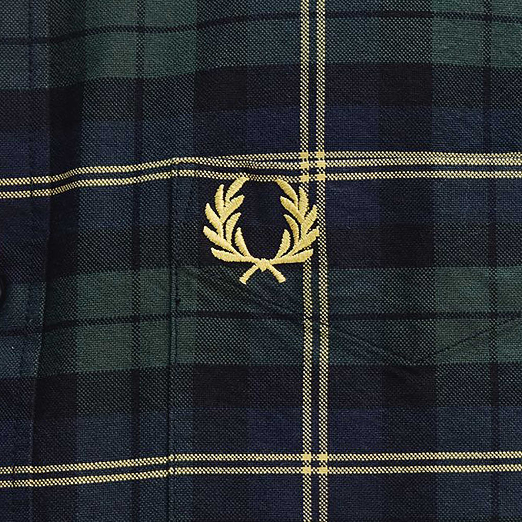 Fred Perry Oxford Tartan Shirt - Navy