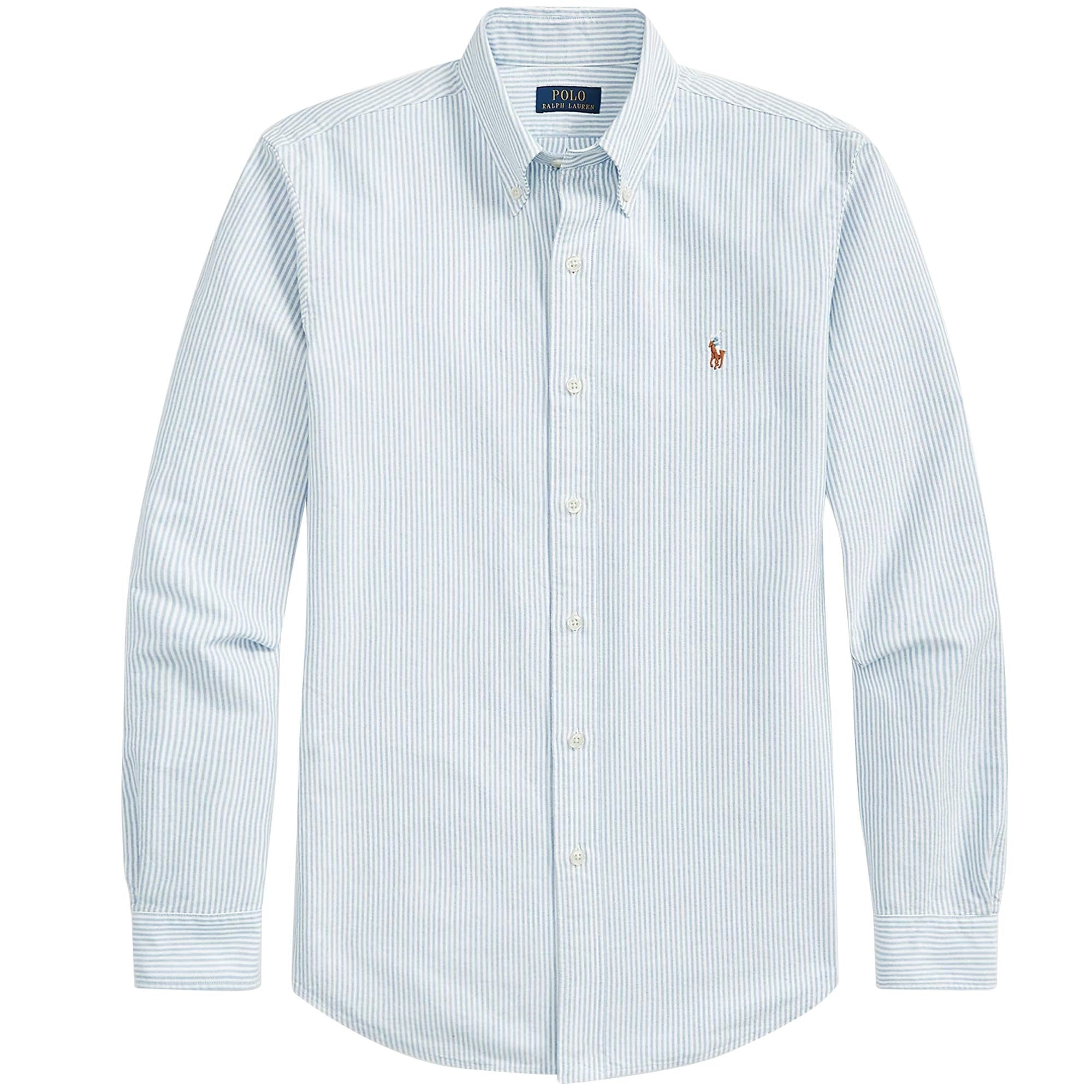 Custom Fit Oxford Shirt - Blue and White