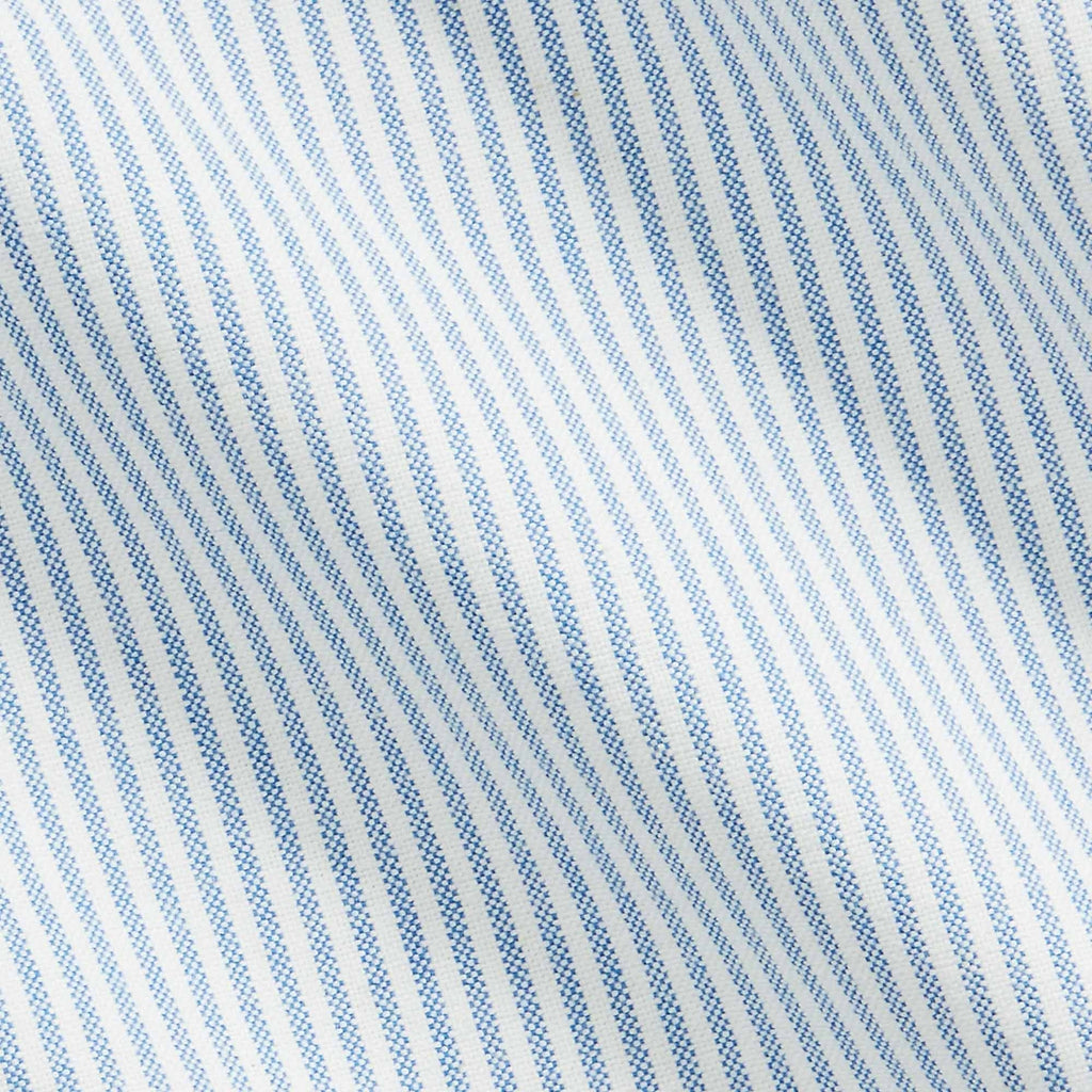 Custom Fit Oxford Shirt - Blue and White