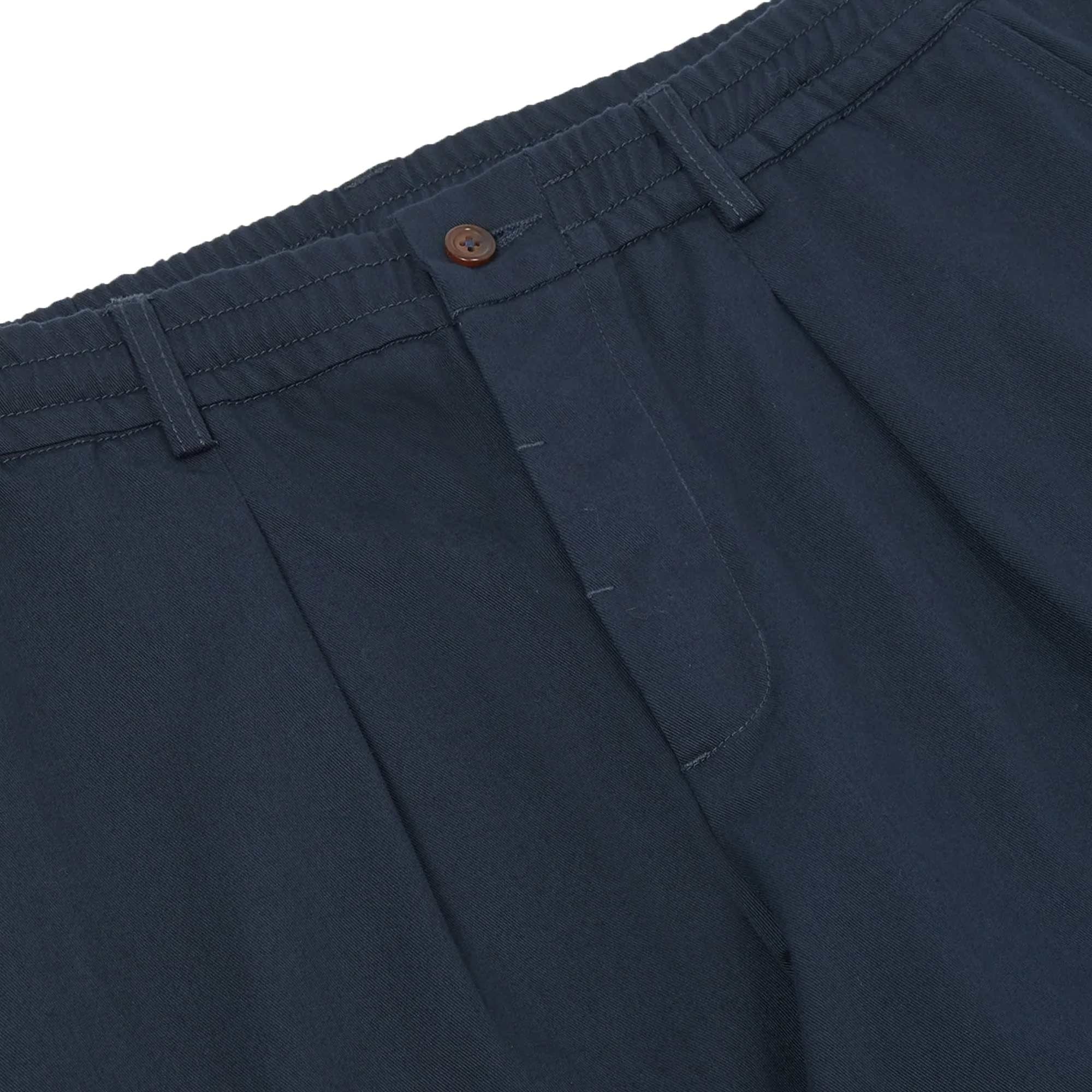Universal Works Pleated Track Pants - Navy