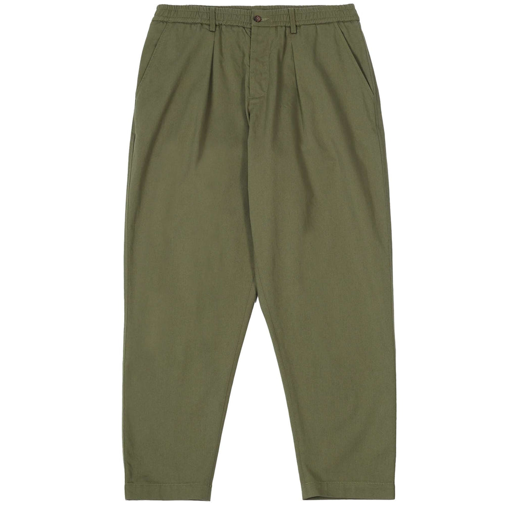 Universal Works Pleated Track Pants - Light Olive